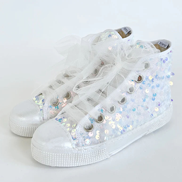 HIGH SEQUIN SNEAKERS