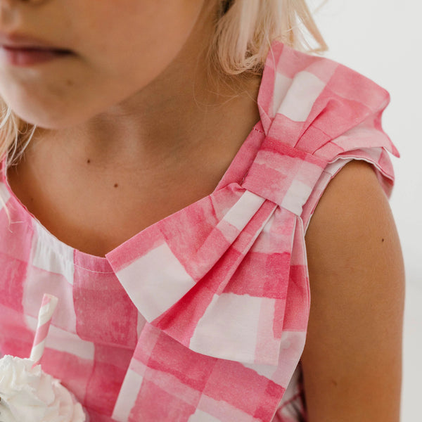 COTTON TOP WITH PATTERN AND BOW