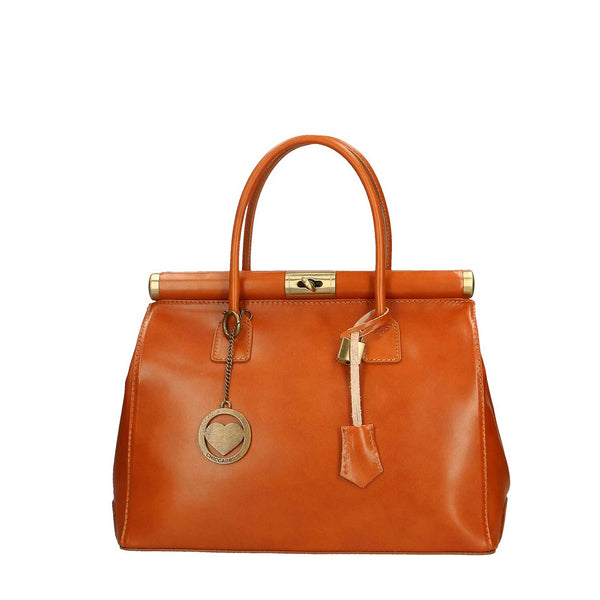 Elegant Women's Handbag in Leather - 35x28x16 cm - 9106 