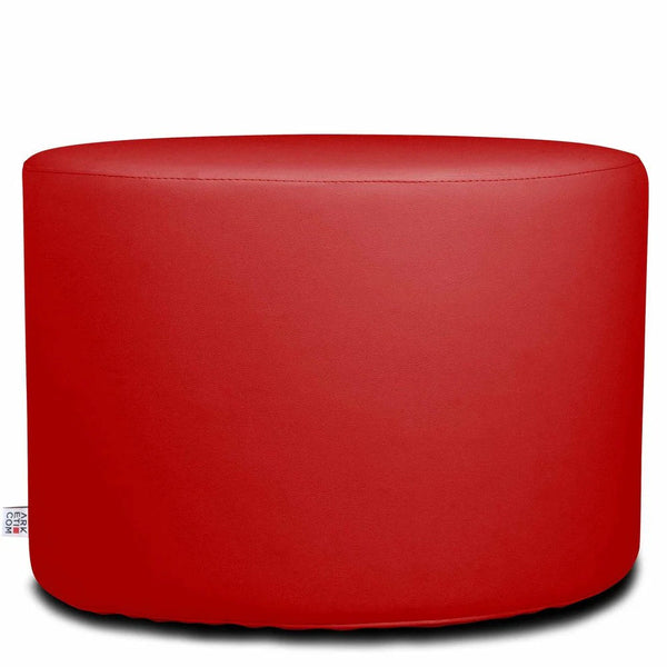 CHILL ECO 55, Round Footrest Pouf in Eco-Leather 55 x h42