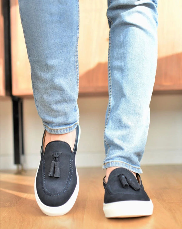 SALINA - Navy Suede