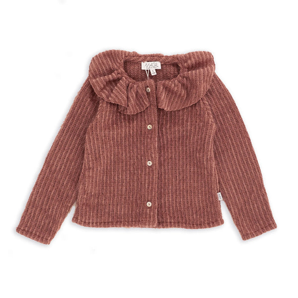CARDIGAN IN SOFT RIBBED FABRIC