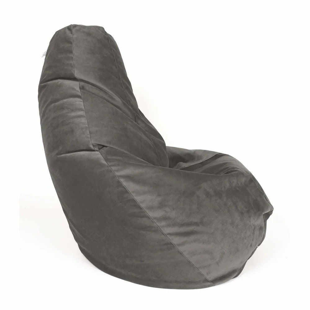 SESSANTOTTO 68 VELVET, Velvet Bean Bag Pouf L Removable Cover