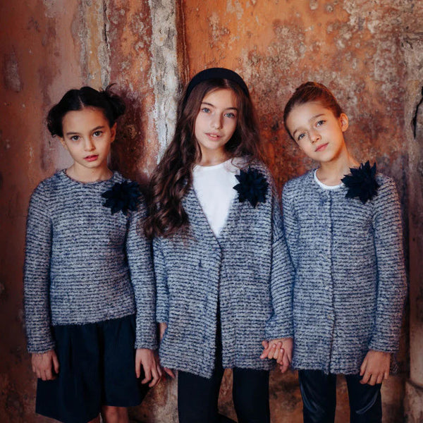 OVERSIZED BOUCLE' CARDIGAN