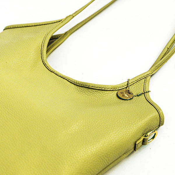 TAMARA - Shopping in pelle lime