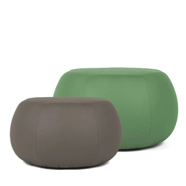 COCOON ECO M,  Pouf Design Rotondo in Ecopelle 64x45