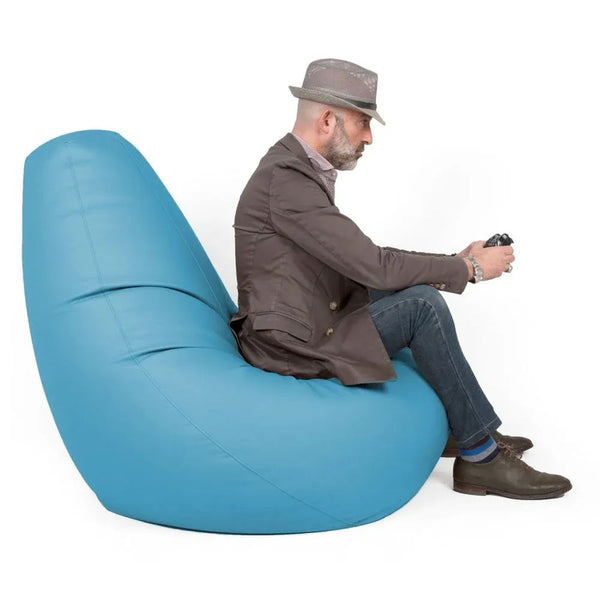 SESSANTOTTO 68 ECO, Bean Bag Chair in Eco-Leather L Removable Cover