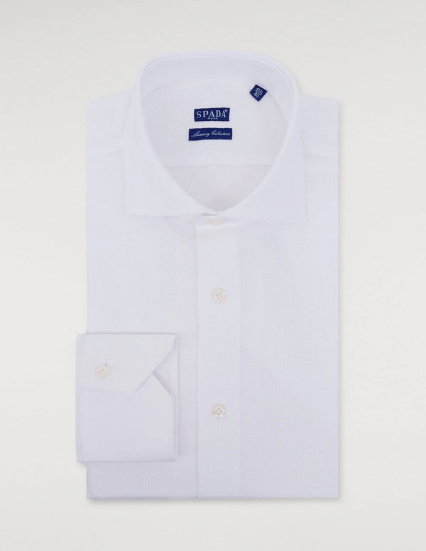 Cellular cotton shirt