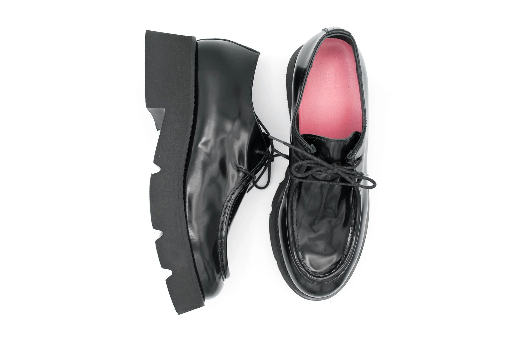 Sofia Black Lace Up Moccasin