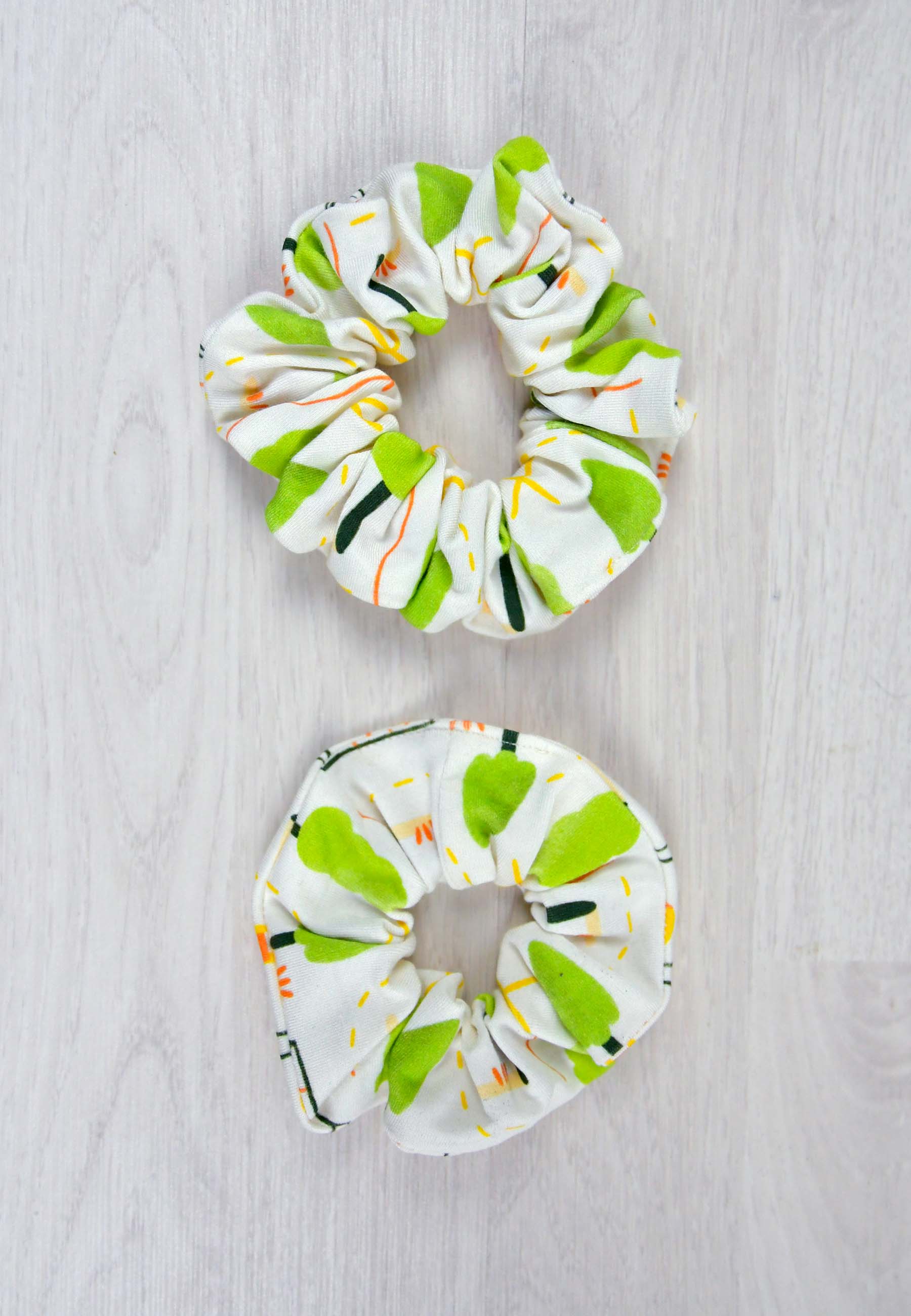 Chouchou (scrunchie) in bamboo - Parchetto - Blue balloon