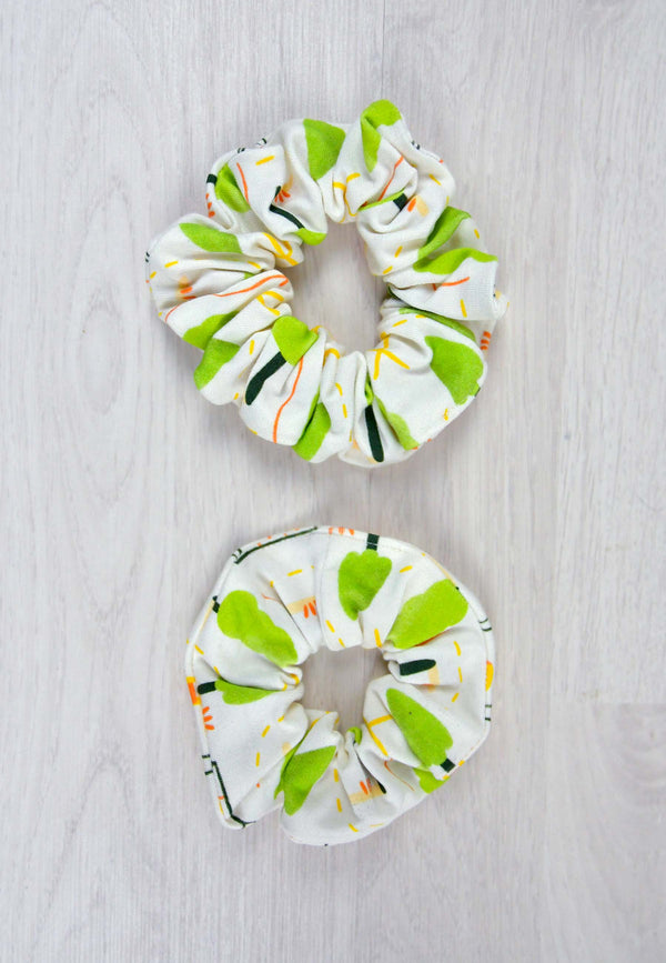 Chouchou (scrunchie) in bambù - Parchetto - Palloncino blu