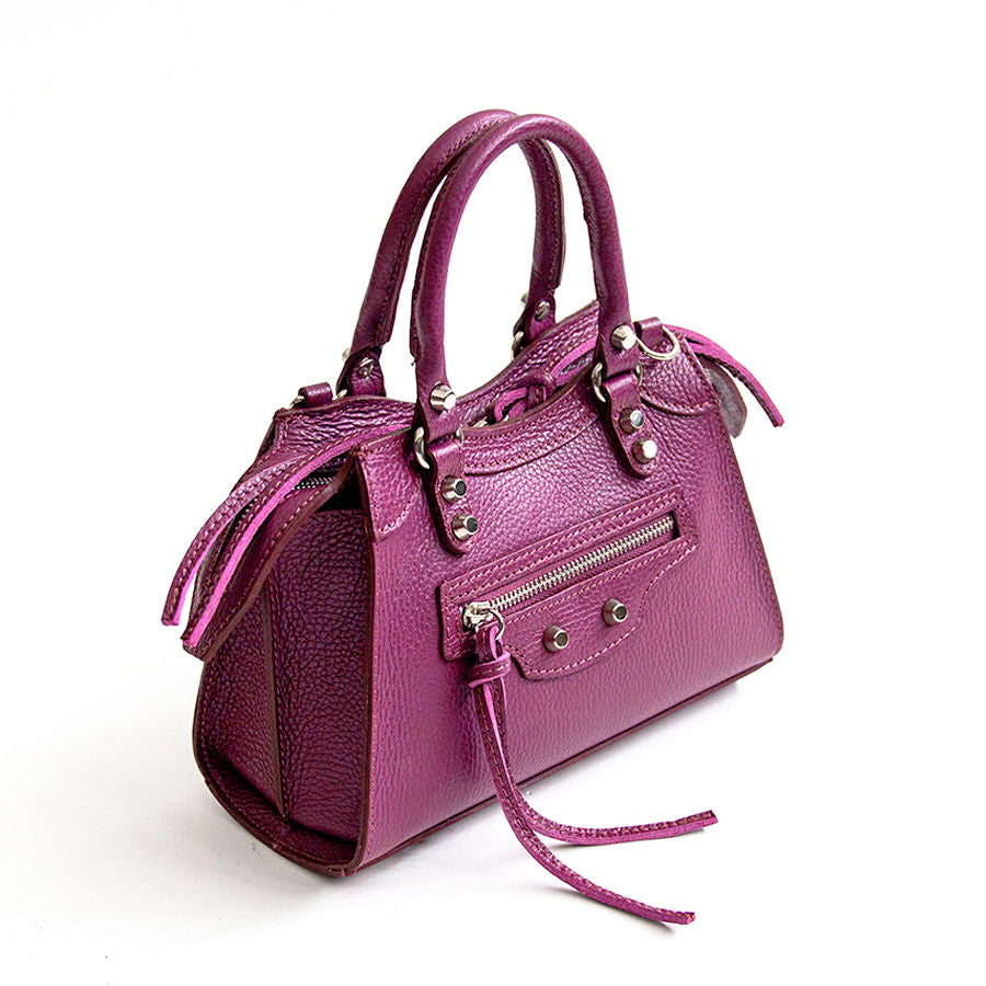 BARCELLONA Small - bauletto in pelle fuxia (Copia) (Copia)