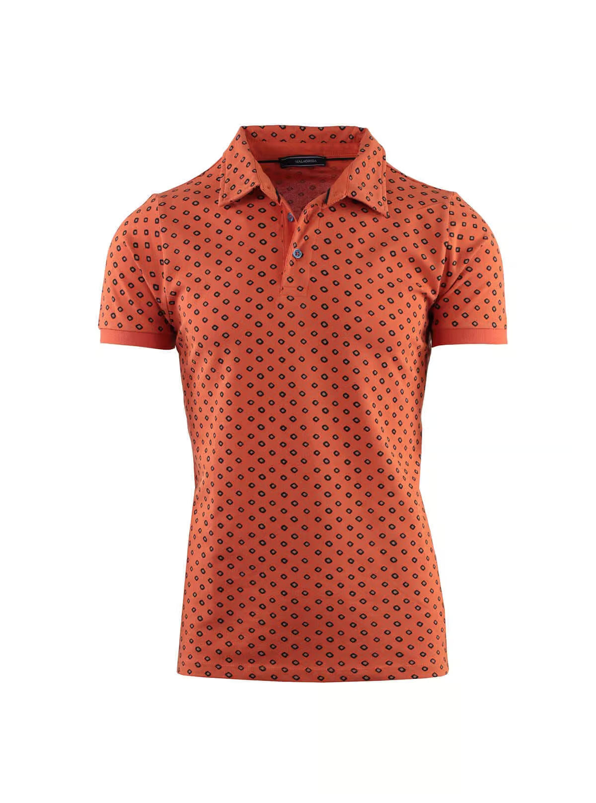 ELASTIC PIQUET POLO WITH PRINT