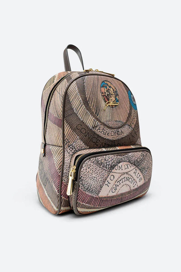 Planetarium Watercolor Front Pocket Backpack