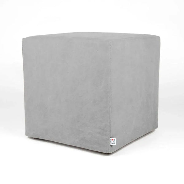 CUBE 55 | Cotton Footstool Pouf with Feet