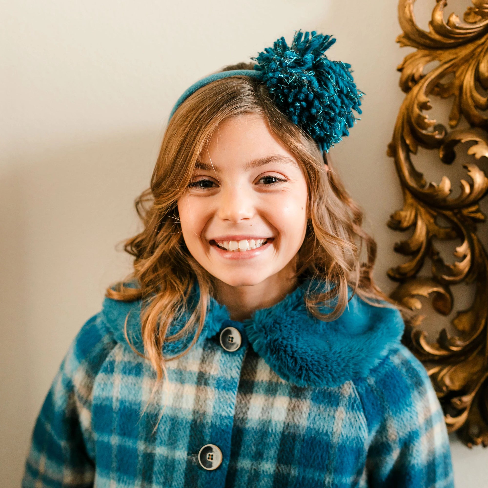 WOOL POMPOM HEADBAND