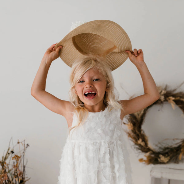 PETAL DRESS WITH BOW