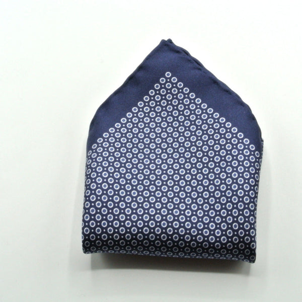 Midnight blue pure silk clutch bag