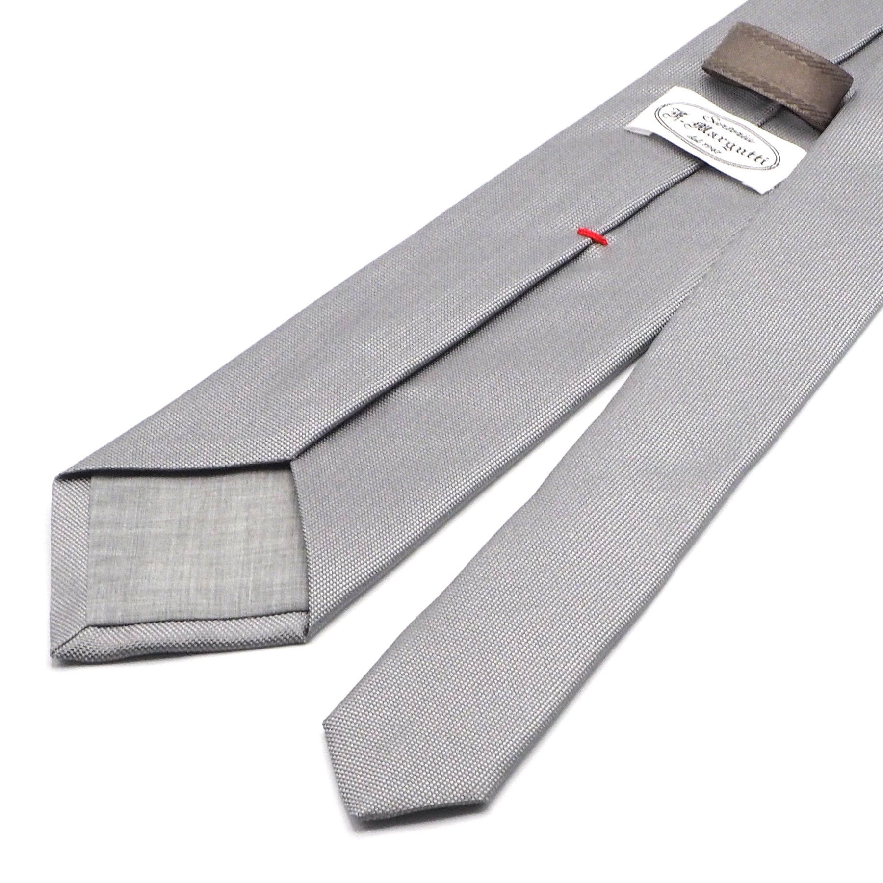 Gray silk tie