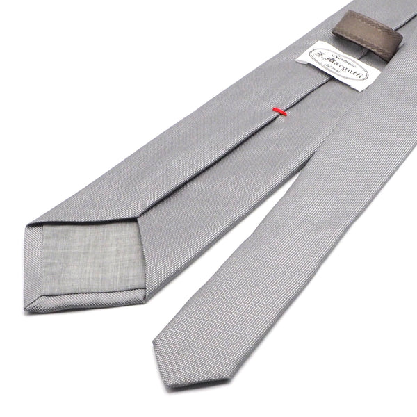 Gray silk tie