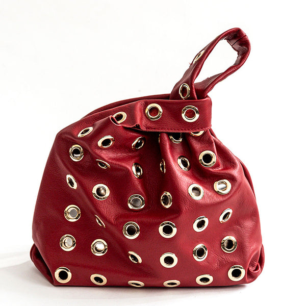 ADELE - Ruby nappa leather sail bag