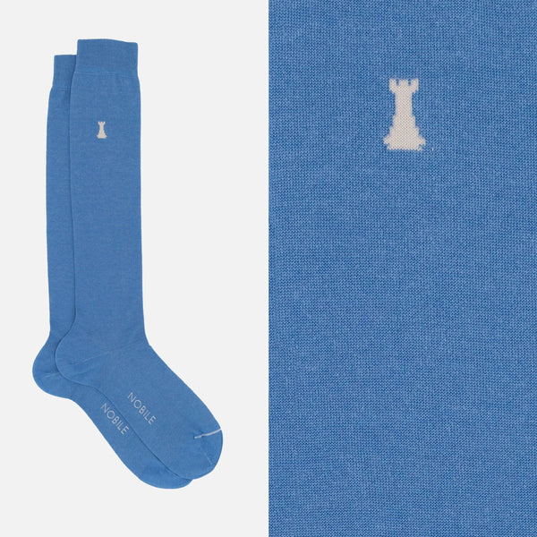 Federico II - Long solid color sock