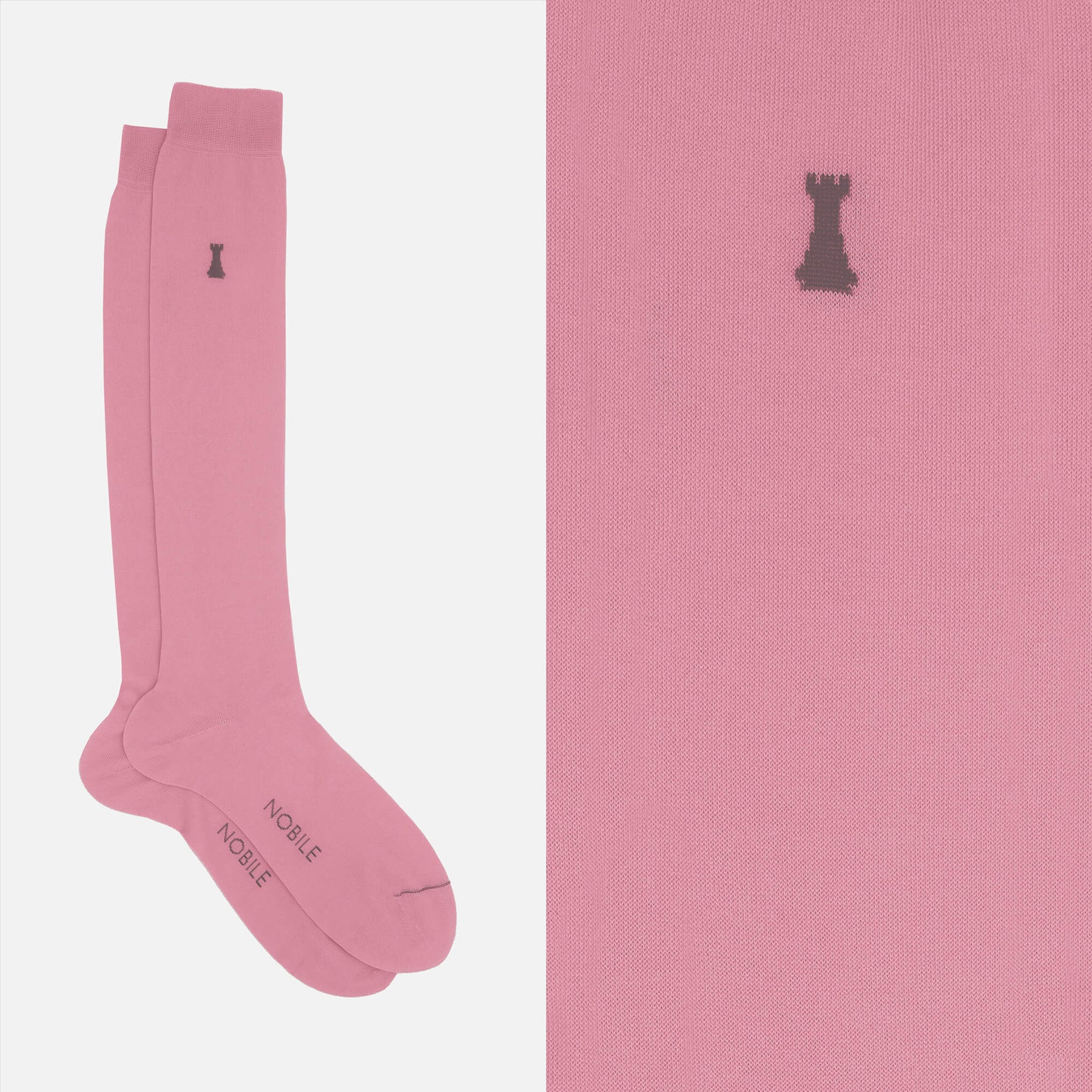 Federico II - Long solid color sock