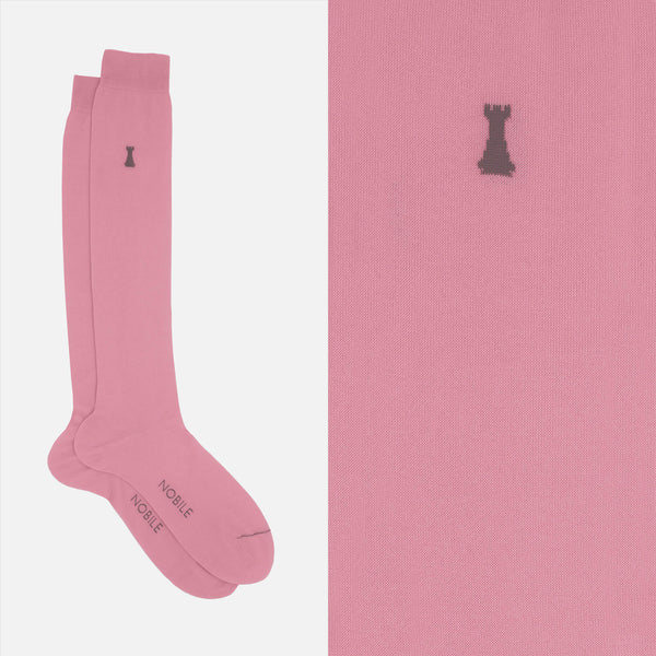Federico II - Long solid color sock