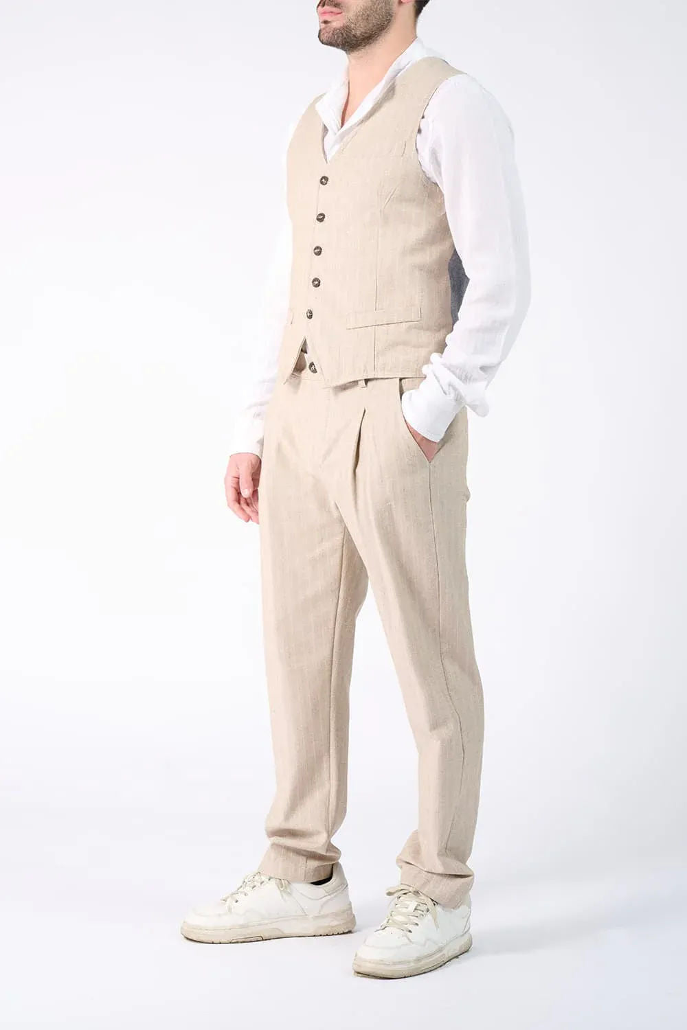 Pinstriped Trousers