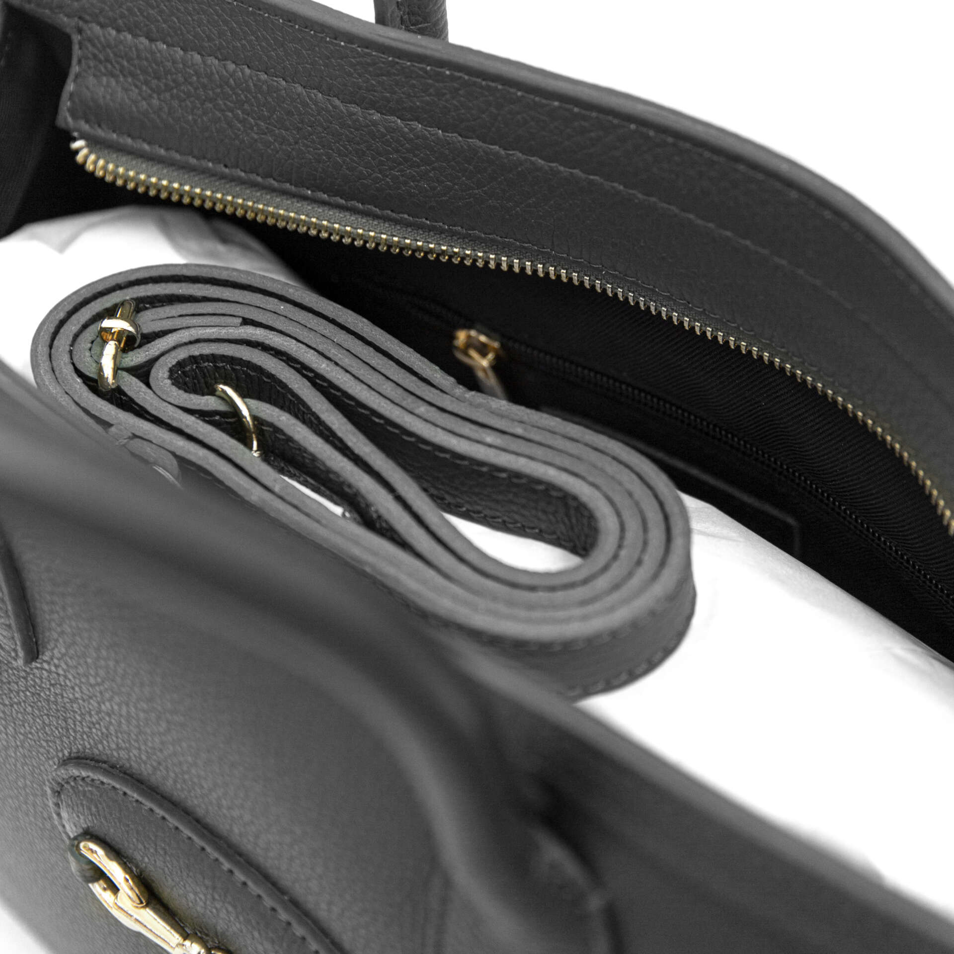 LONDON - Borsa in pelle dollaro nero