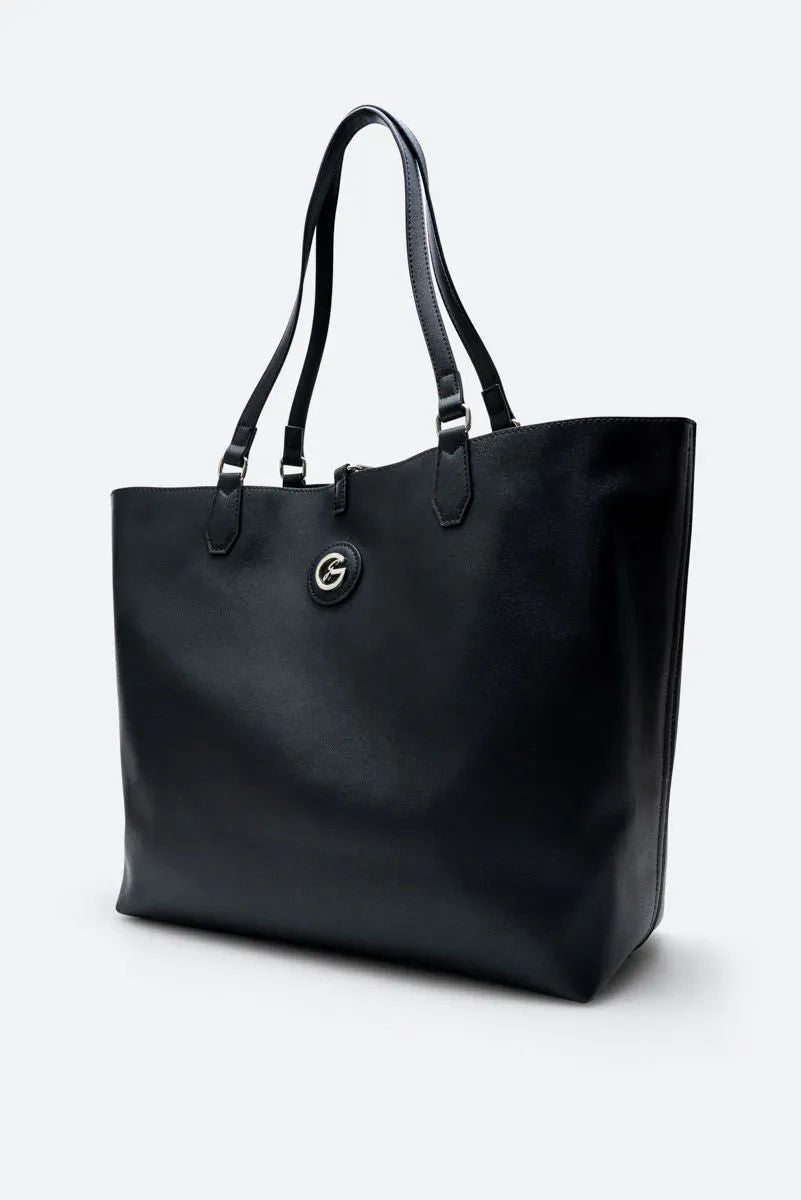 Teodosia Reversible Black shopping bag