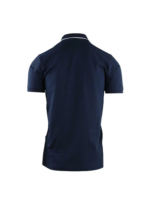 SHORT-SLEEVE PIQUET POLO WITH PALM EMBROIDERY