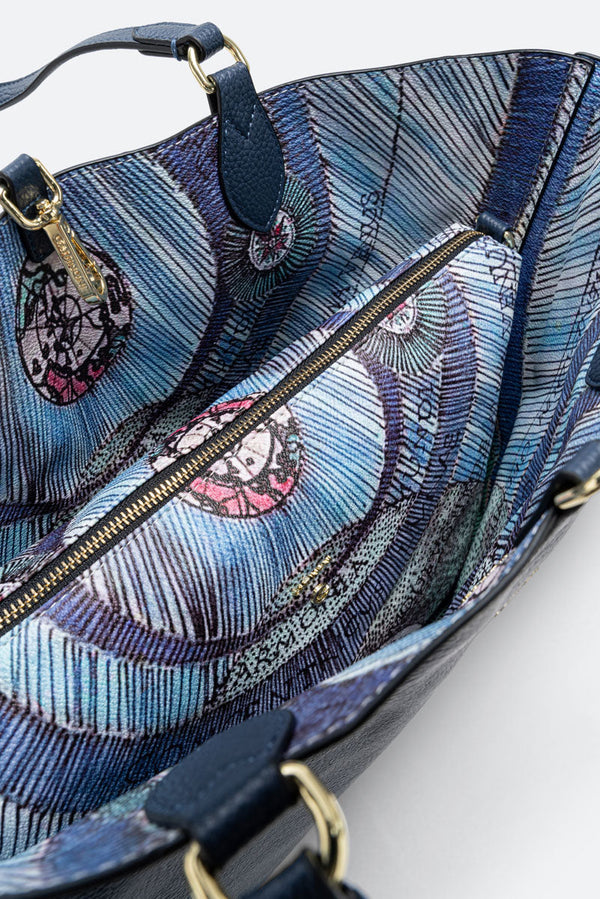 Reversible Navy e Planetarium Aquamarine Large