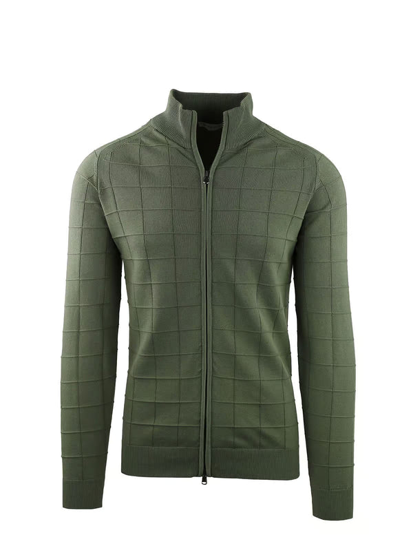 FULL ZIP JACKET WITH CHECKED WORKMANSHIP