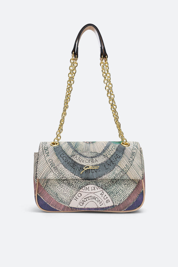 Flap Bag con catena Planetarium Watercolor