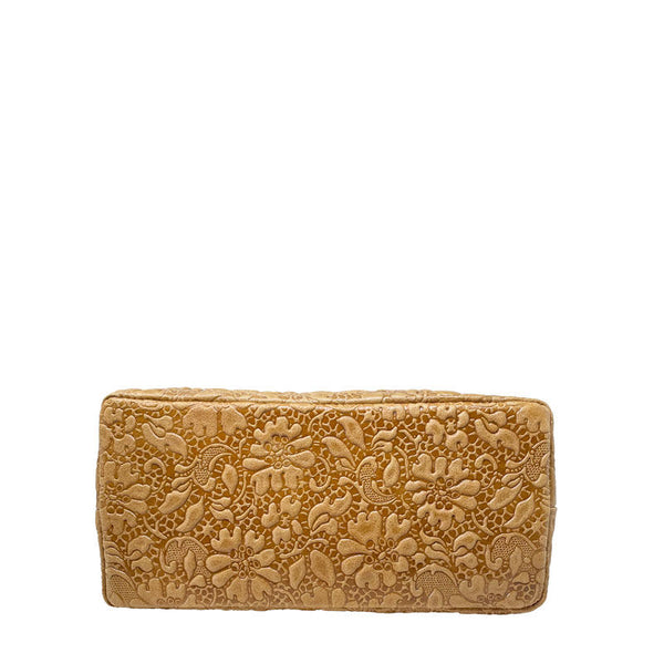 Women's Handbag Floral Pattern on Leather - Pienza 80049. 