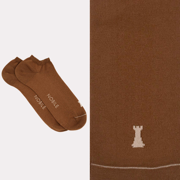 Pure Makò Cotton Ankle Socks - Solid Color 