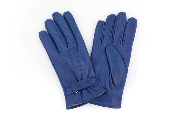 Cobalt Ruby Leather Gloves