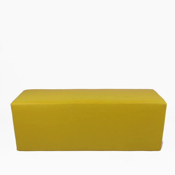 HORIZON 84, Pouf Bench Footrest in Removable Eco-Leather 84x42 h 42