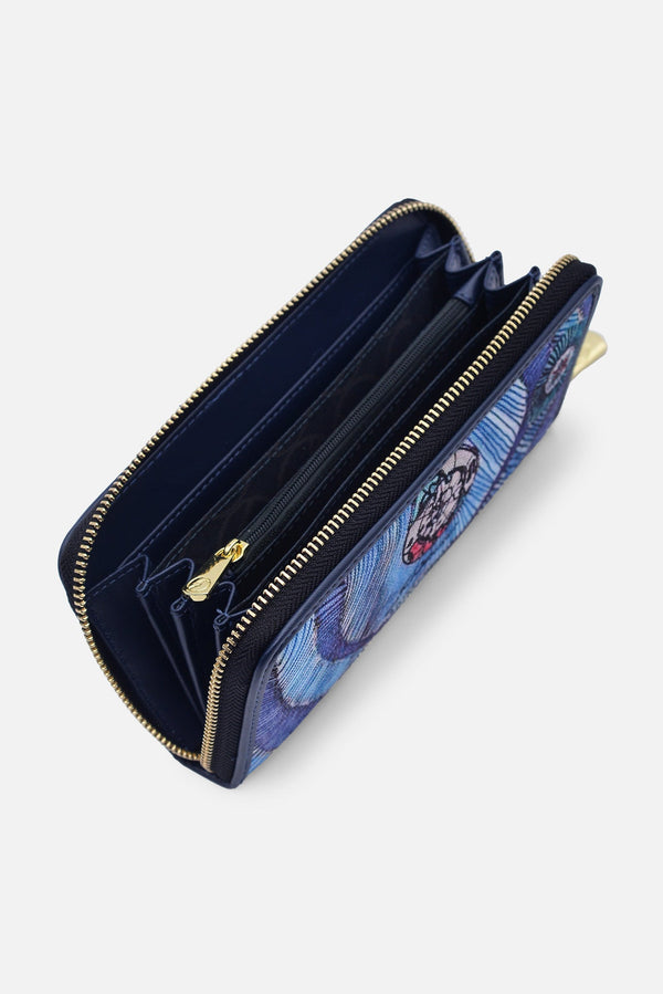 Portafoglio Zip Planetarium Aquamarine