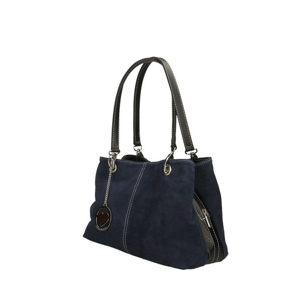 Women's Suede Handbag - 32x20x14 cm - 10028 