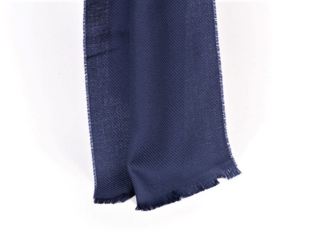 Pure wool blue scarf