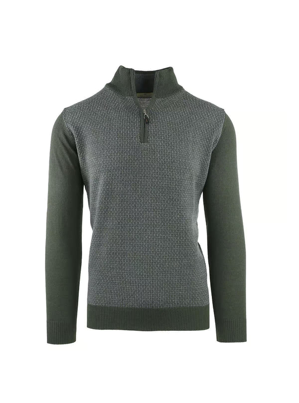 SERAFINO ZIP A JACQUARD MICRO RETTANGOLI