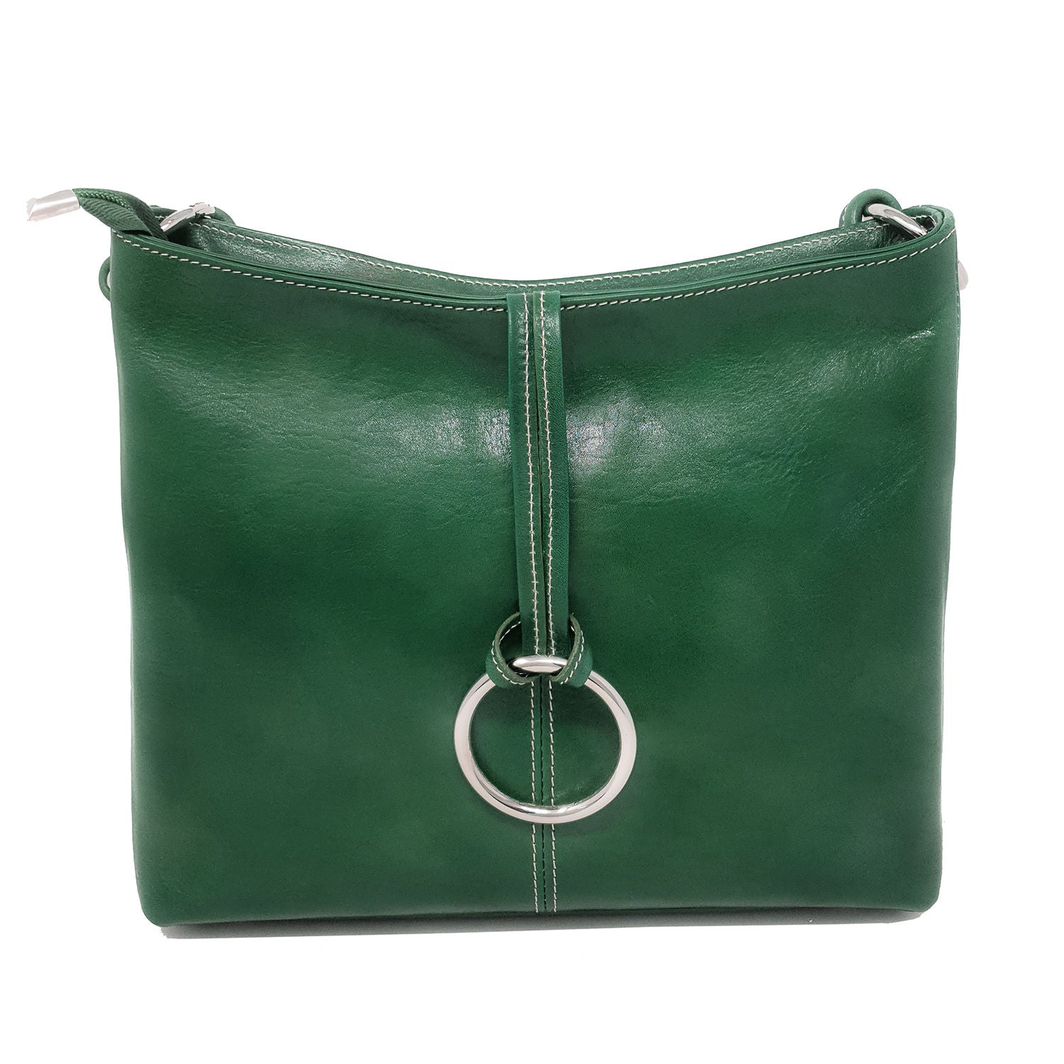 Women's Shoulder Bag in Soft Genuine Leather Made in Italy - 33x26x11 Cm - G095 