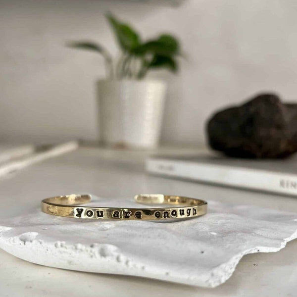 Personalized 14kt gold rigid bracelet