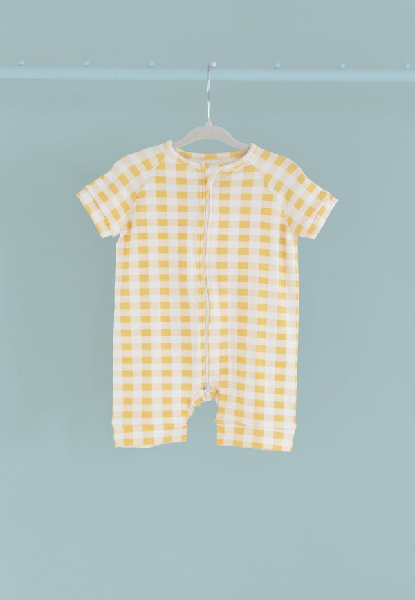 Tutina con zip in bambù - Sunshine - Palloncino blu