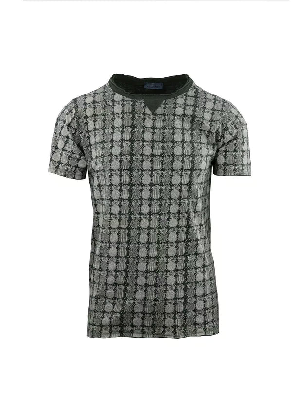 FLAMED T-SHIRT WITH PINEAPPLE PRINT