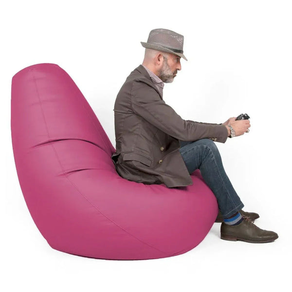 SESSANTOTTO 68 ECO, Bean Bag Chair in Eco-Leather L Removable Cover