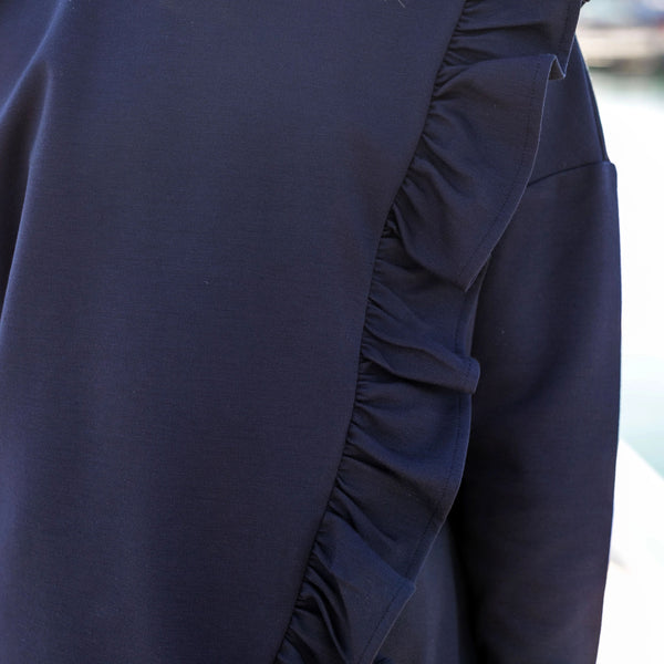 MAGLIA BLU CON FRAPPE