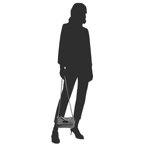 DAISY - borsetta sera trapuntata nera